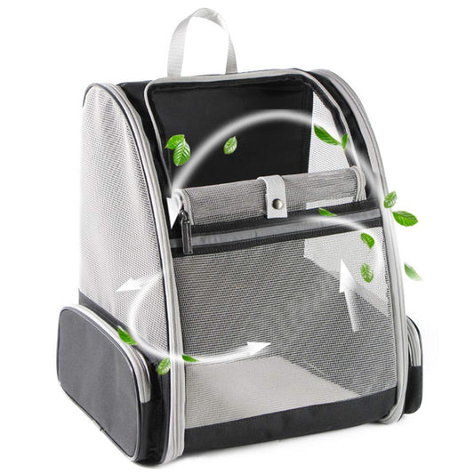 Texsens Pet Travel Backpack Carrier – Black