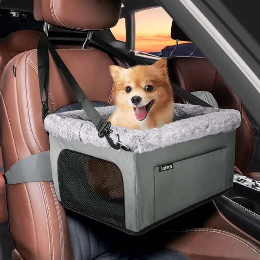 JOEJOY Portable Dog Car Seat with Safety Leash